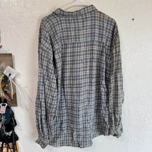 Vintage 90s Grunge Flannel button down Men XL Island Force Soft 100% Cotton, $20 - Photo 2