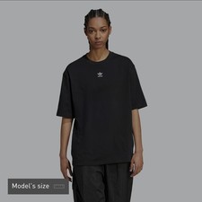 Image of Adidas Originals Essentials Boyfriend T-Shirt Black Medium BNWT RRP £22