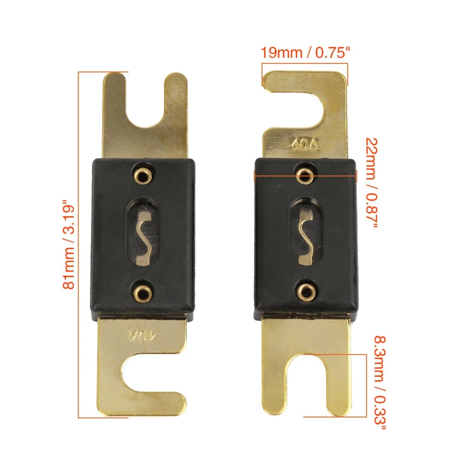 40 Amp ANL Fuse with In-Line Holder 0 4 8 10 Gauge for Car Audio Video Stereo - Image 4 of 4