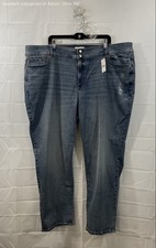 Lane Bryant Women's Blue High-Rise Tighter Tummy Straight Jeans NWT Sz 28
