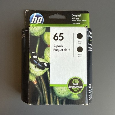 3 Pack Genuine HP 65 Black + Tri Color Ink Cartridges NEW SEALED Exp 2021