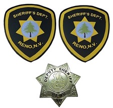 Reno 911 Deputy Sheriff Star Badge Dept Shoulder Patch 2 Central Comedy Police