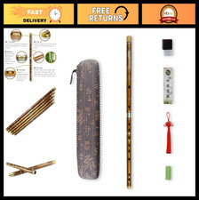 D Key Bamboo Flute for Beginners - Traditional Chinese Instrument with Free Acce
