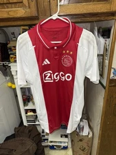 NWT Adidas Ajax Amsterdam 2024-25 Home Jersey IT6168 White Red Men’s Large