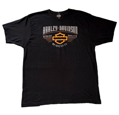 HARLEY-DAVIDSON: JET CITY HD Custom 2-Sided Black T-SHIRT, Men s Size XL