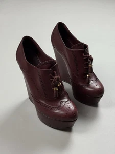 Chaussures à talons plateforme en cuir femme Gucci pointure 38 1/2 / US 8,5