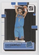2022-23 Panini Donruss Rated Rookie Silver Press Proof Chet Holmgren #202 05xx