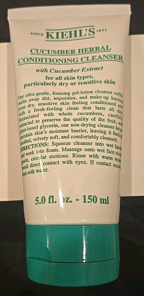 Kiehl's Cucumber Herbal Conditioning Cleanser 5oz/150ml New & Sealed Exc Value - Image 2 of 4