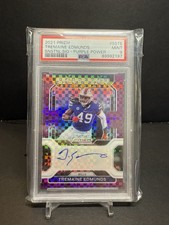 2021 Panini Prizm Tremaine Edmunds Purple Power Auto #SS-TE PSA 9 03/25 Bills