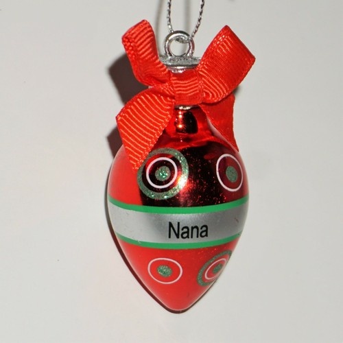 Ganz Light Up the Holidays Christmas Ornament Bulb Red Choose Initial Phrase DMG - Picture 25 of 38