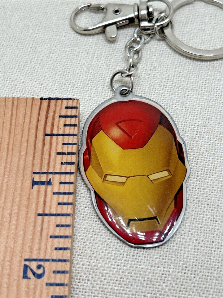 Iron Man Avengers Marvel Universe Keychain Disney Super Hero Head Key ...