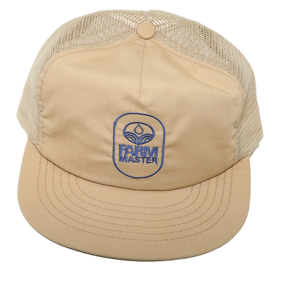 Casquette Snapback Vintage Années 80 Motif Farming (Agmaster) - Maille - Neuve Sans étiquette