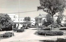 Excelsior Springs Missouri Veterans Hospital Entrance Real Photo PC AA11668