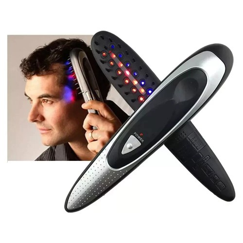 SPAZZOLA PETTINE LASER PER CAPELLI RICRESCITA TRATTAMENTO ANTI CADUTA VIBRAZIONE - Foto 5 di 8
