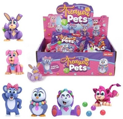 SURPRISE TREASURE PET 5,5CM   SORTIERT IM DISPLAY  18 Blindbags