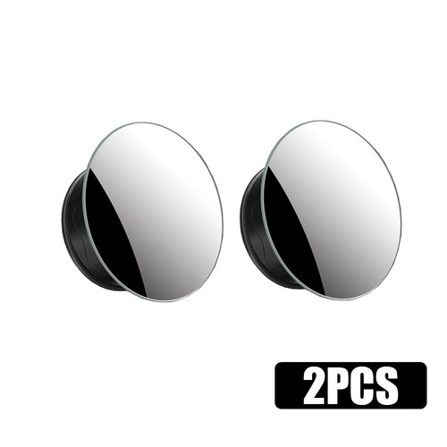 2Pcs Suction Cup Car Rear Mirror Blind Spot Convex 360° Wide Angle Mirror Parts - Bild 12 von 13