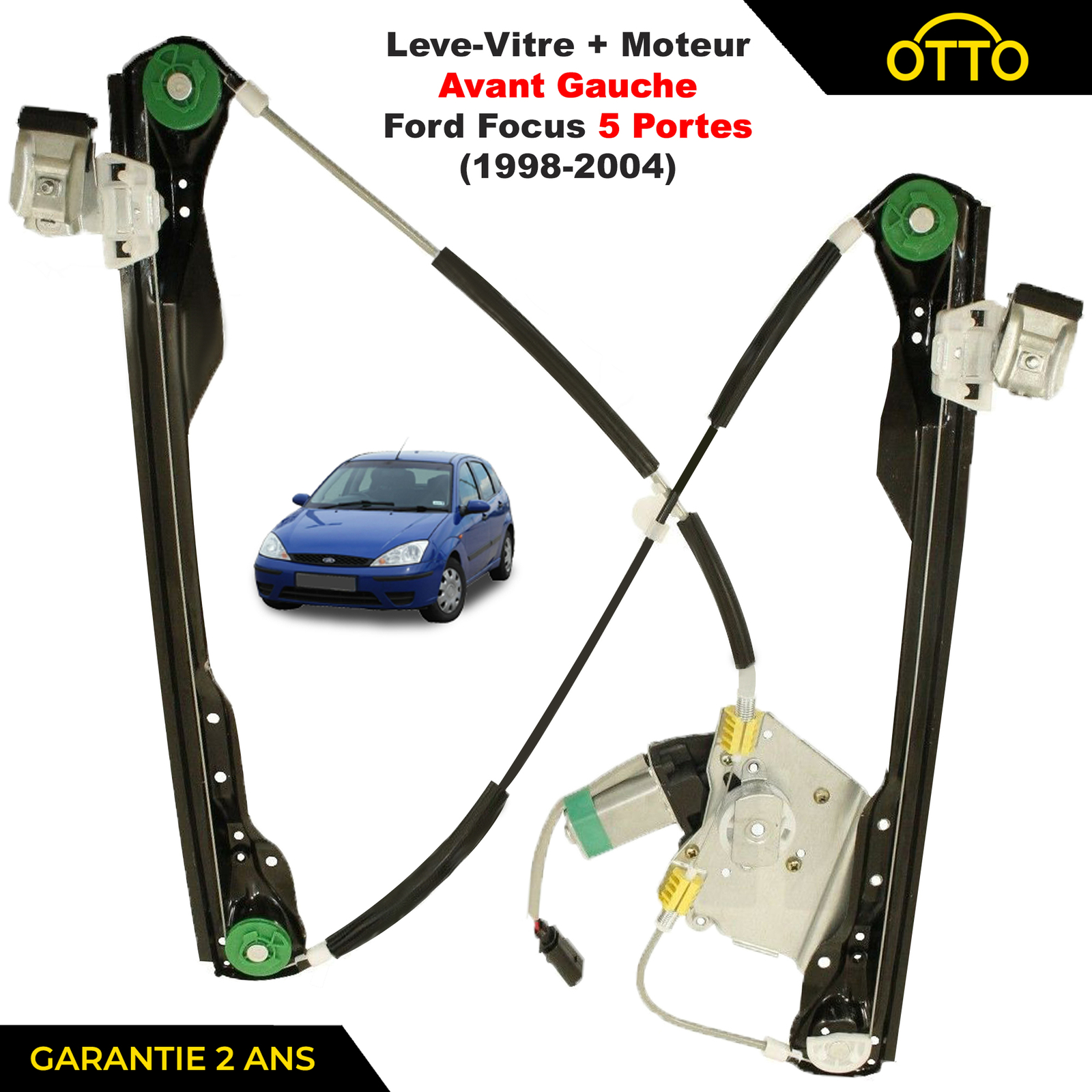 Lève-vitre électrique avant gauche Ford Focus pour réparer une vitre bloquée 1138216