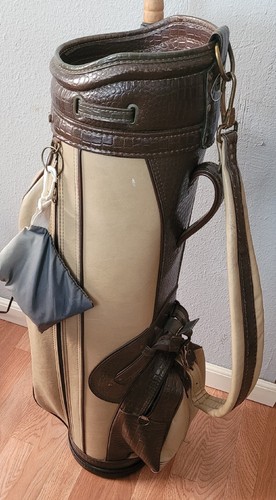 Vintage Wilson Professional braun Kunstleder Schulter Golfschläger Tasche, Made USA - Bild 2 von 7