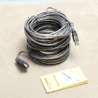 Delock USB 2.0 Kabel-Verlängerung, aktiv 30 m 83453