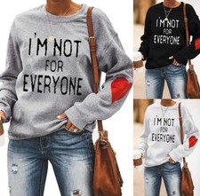 Sudadera para mujer I'm Not For Everyone suéter de gran tamaño informal suéter con capucha