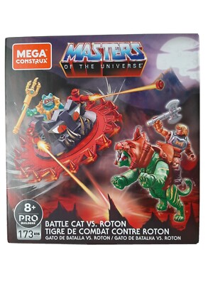 Mega Construx Pro Masters of the Universe He-Man Battle Cat vs. Roton Set New