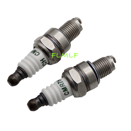 2Pcs Spark Plugs CMR7H Fit For Zenoah Rovan RC Engine 1/5 BAJA 5B 5T 5SC - Picture 8 of 10