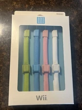 NEW 4 Official OEM Nintendo Wii Remote Wrist Strap RVL-018 Pink Blue White Green