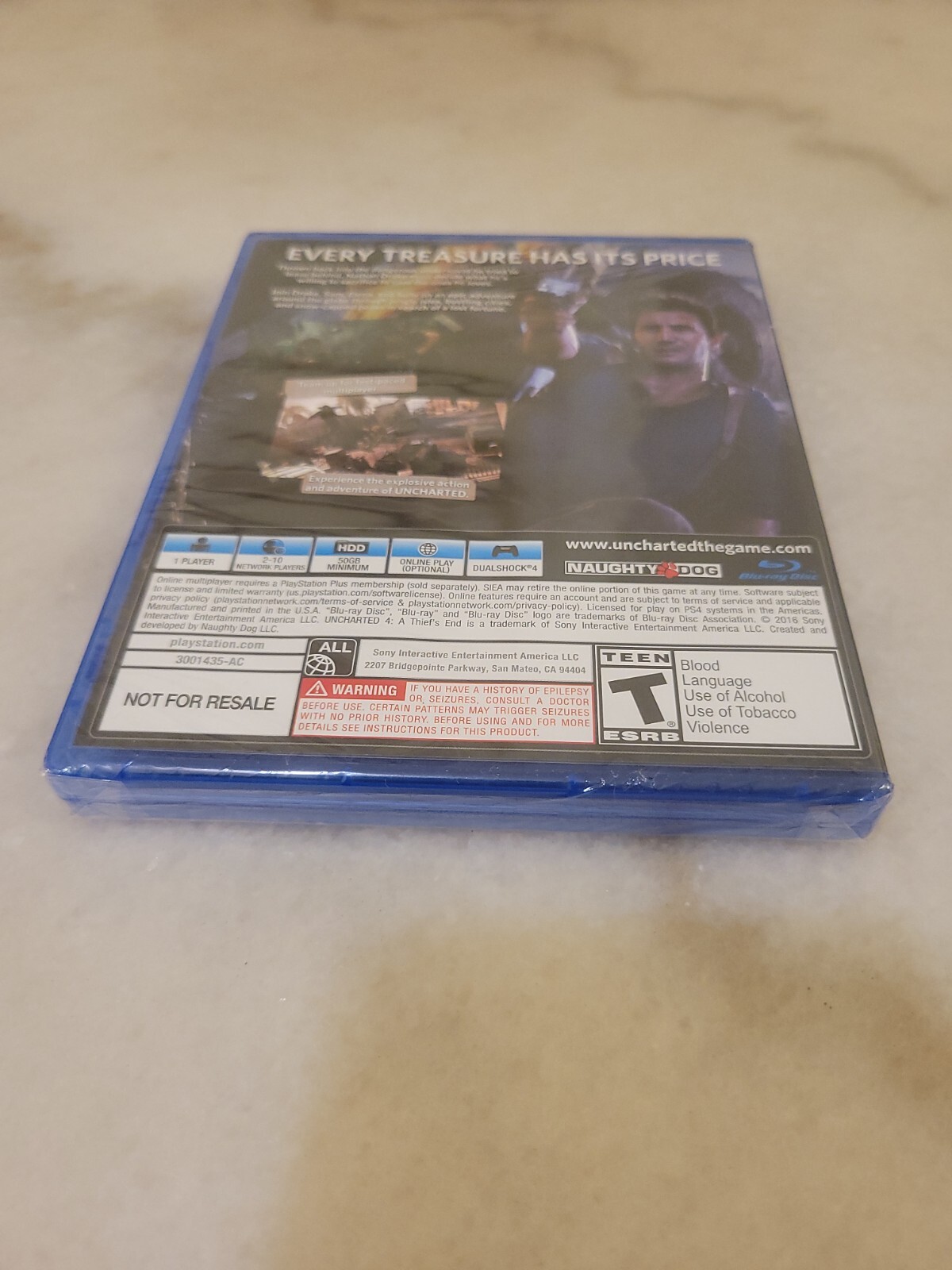 Uncharted 4: A Thief's End (Sony PlayStation 4, 2016) for sale online