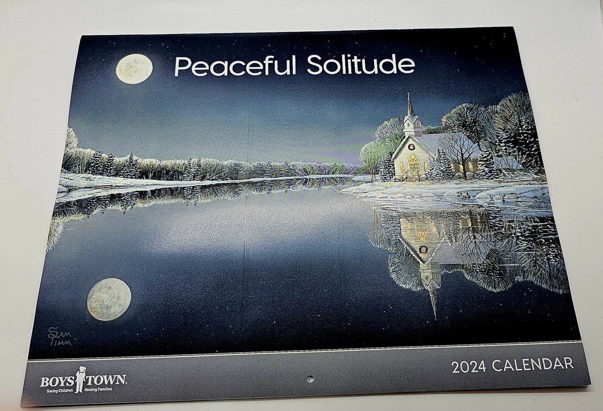 Boys Town Peaceful Solitude 2024 Wall Calendar, Pkt Calendar, Planner,  Almanac | eBay