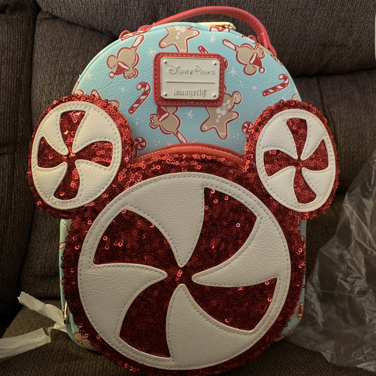 Disney Parks Loungefly Christmas Holiday Peppermint Snacks