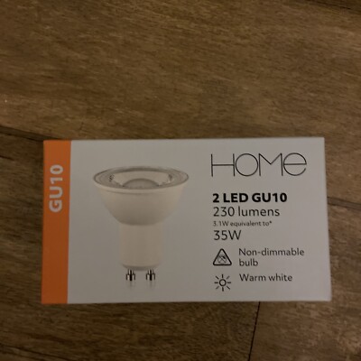 GU10 35W Warm White LED Replaces Halogen Status Bulbs - Pack Of 2 | eBay UK