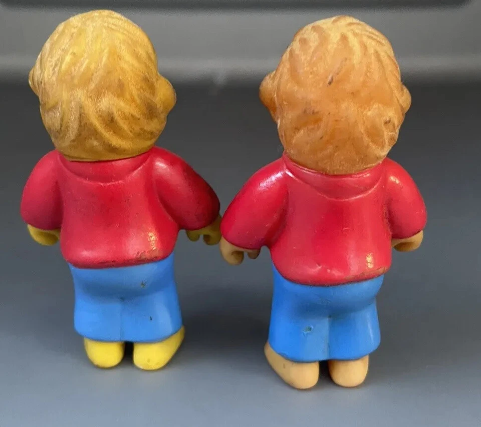 1986 The Bernstein Bears Family Coleccionable Figura Flocada Hermano Oso Foto 4 de 4