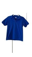Gildan basic royal blue polo shirt small