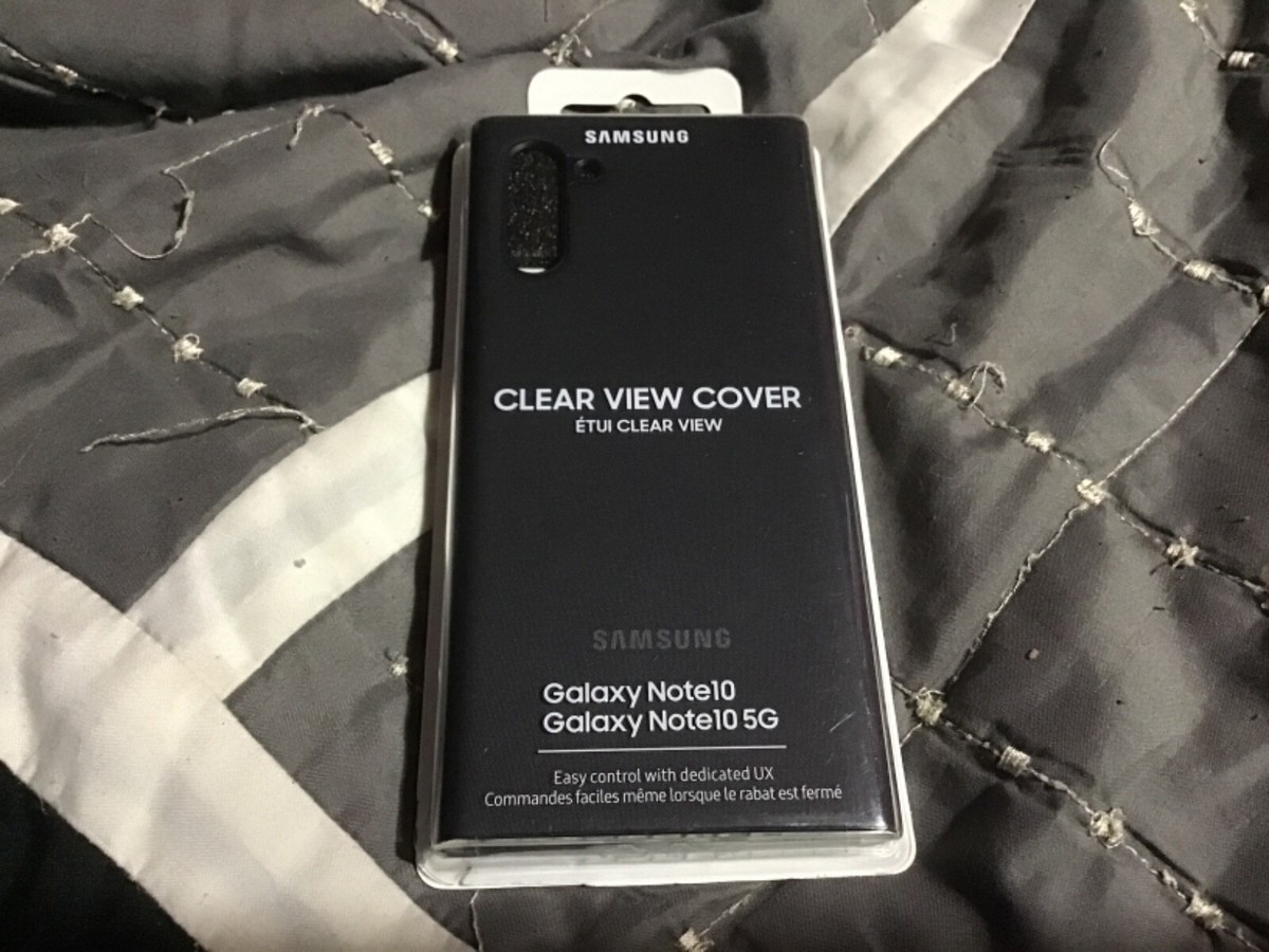 Samsung clear view galaxy note 10 new black