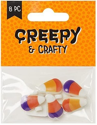 Lansing Favorite Findings Candy Corn 8pcs Buttons, 3