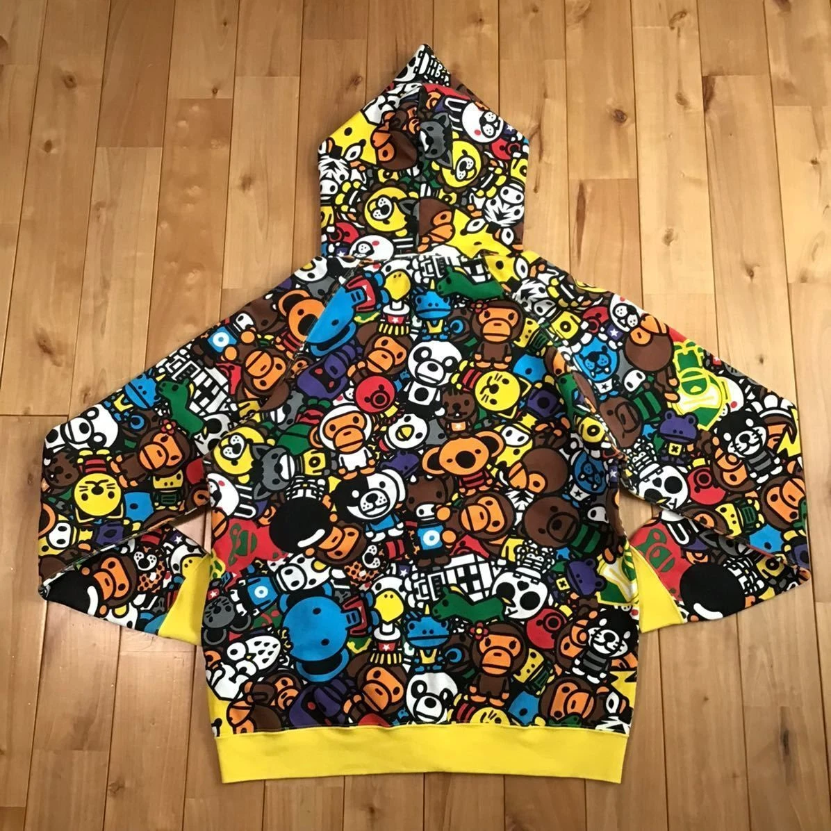 A BATHING APE (BAPE) Felpa con cappuccio e zip intera BAPE Animal Safari Milo una scimmia da bagno NIGO taglia M 2504TY