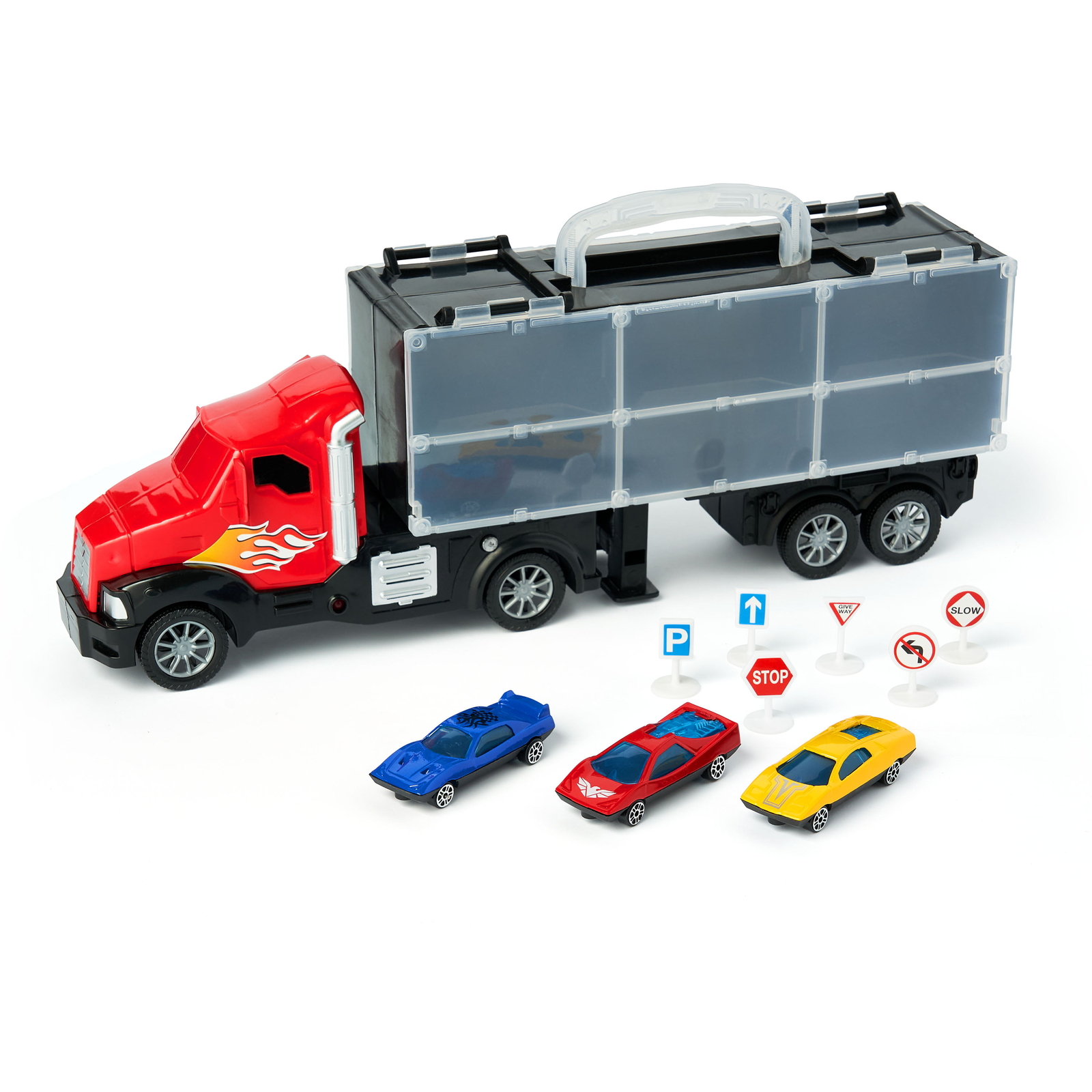Kid Connection Jumbo Vehicles Play Set with Action Figures, 44 Pieces