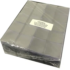 1.5x1.5 Rigid Coin Flips 1000 Double Pocket Stiff Holders Long Term Storage Bulk