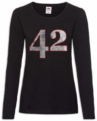 42 Damen Langarm T-Shirt The Hitchhiker's Number Guide to the Answer Galaxy Fun