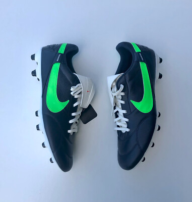 Nike The Premier III FG Obsidian Navy Blue Rage Green White  display picture 1
