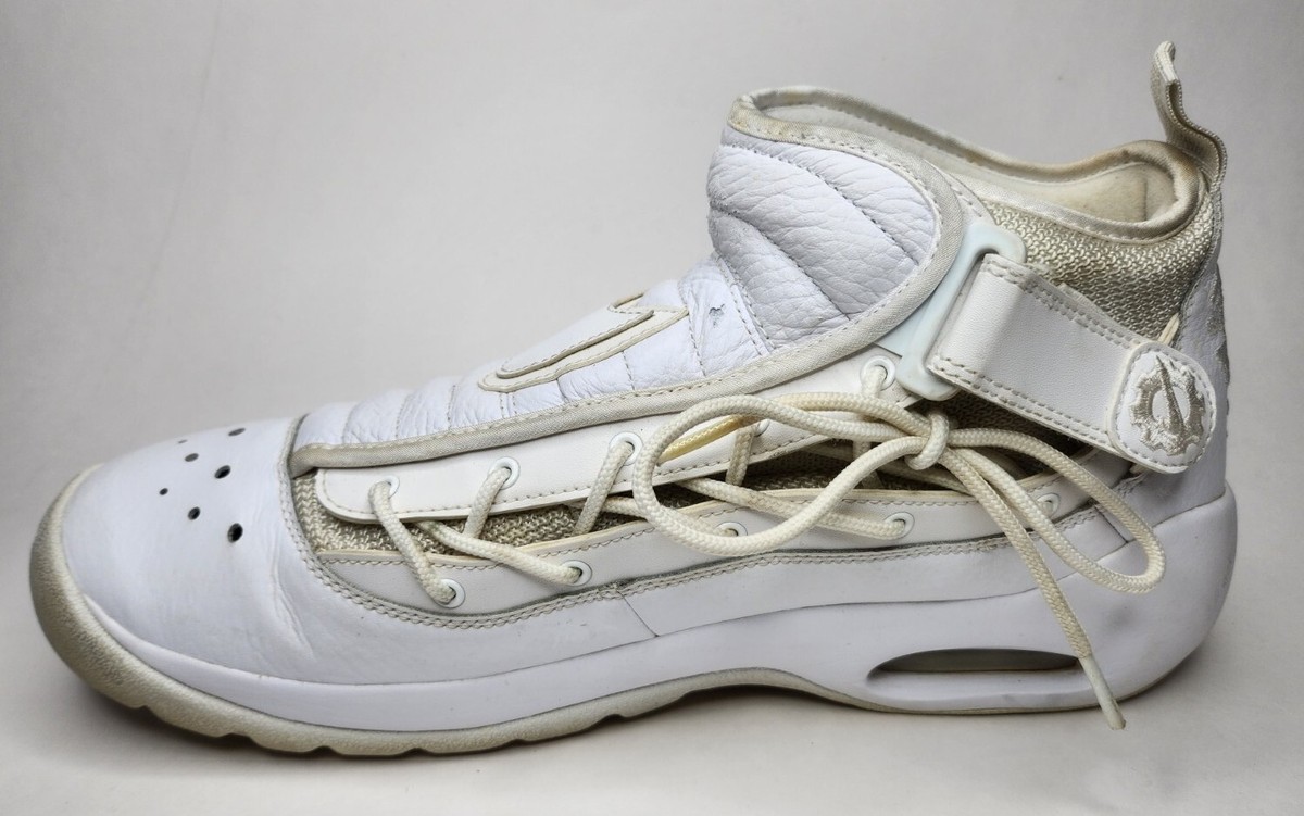 Nike Air Shake NDESTRUKT 'Triple White' Men's Size 13 Dennis