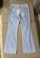 Moschino Jeans Vintage Low Rise Flared Denim Jeans Y2K