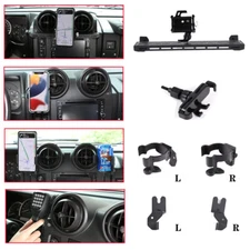 Black Alloy Central Control Mobile Cell Phone Holder For Hum*mer H2 2003-2007