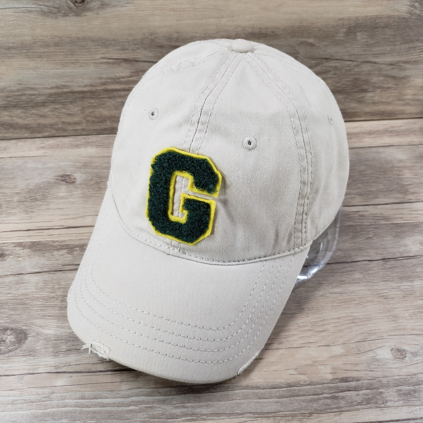 G Lettered Hat Cap Strap Back Initial Patch Beige… - image 6