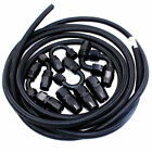 <!--F#f_0-->AN6 -6AN Fitting Stainless Steel Nylon Braided Oil Fuel Hose Line 5 Meters Kit<!--F/-->
