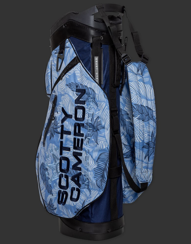 Scotty Cameron Titleist Cart Bag Explorer Floral Blue 2023 Scotty Cameron Titleist Cart Bag Explorer Floral Blue 2023