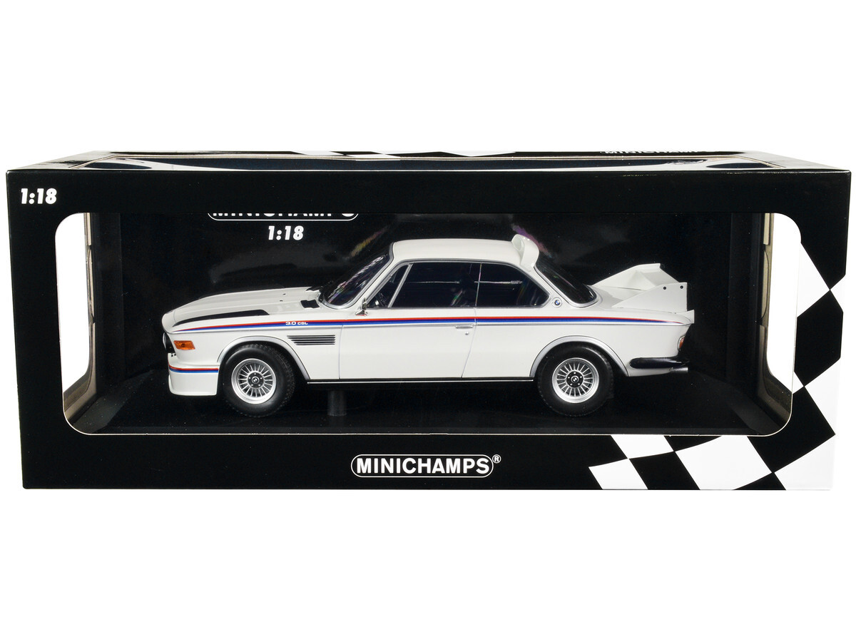 Minichamps 1973 BMW 3.0 CSL White Ltd Ed 600 Pcs 1/18 Minichamps 1973 BMW 3.0 CSL White Ltd Ed 600 Pcs 1/18