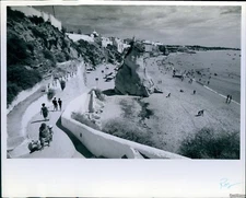 1966 Albufeira Portugal New Hotel Sol Mar Cliffside Photo 8X10