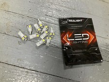 Sealight 10x 6000k Wedge White Smd Led Interior Lights Bulbs 194