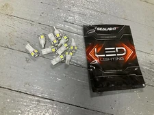 SEALIGHT 10x 6000K Wedge White SMD LED Interior Lights Bulbs 194
